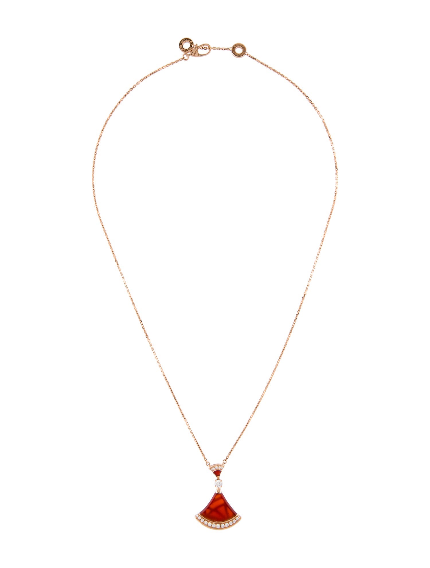 Bvlgari 18K Carnelian & Diamond Divas' Dream Necklace